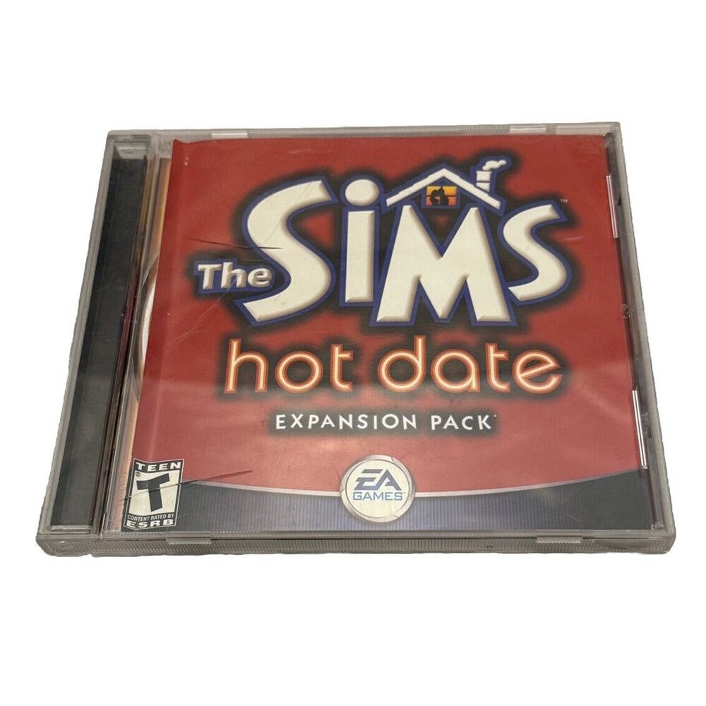 The Sims Hot Date Expansion Pack PC CD-ROM 2001 Preowned VGUC Original Case